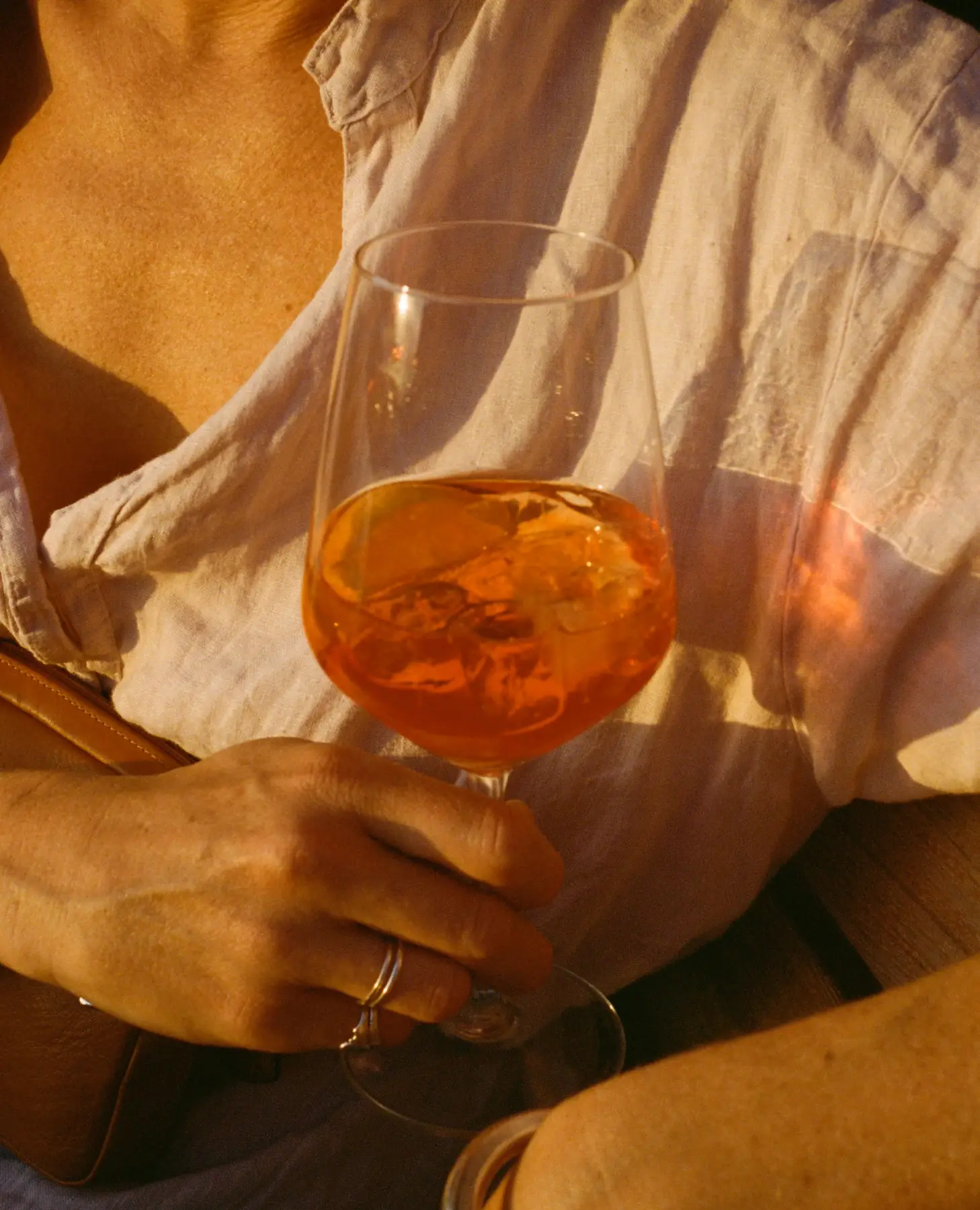 Woman with Orange Wine