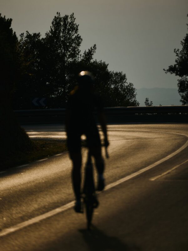 Bicyclist in Napa